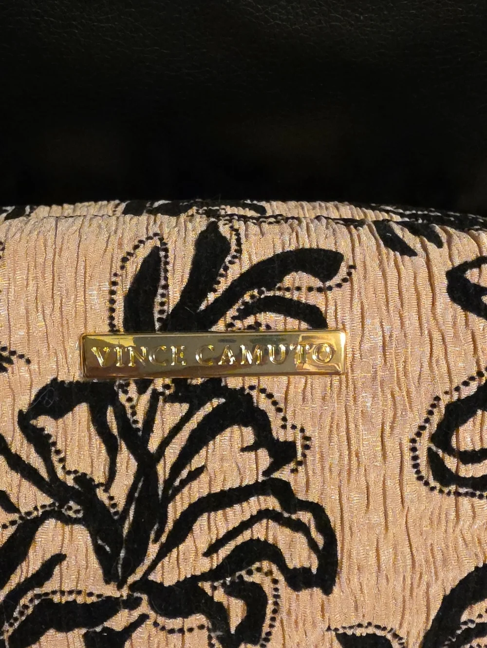 Vince Camuto Floral Quilted Cosmetic Pouch